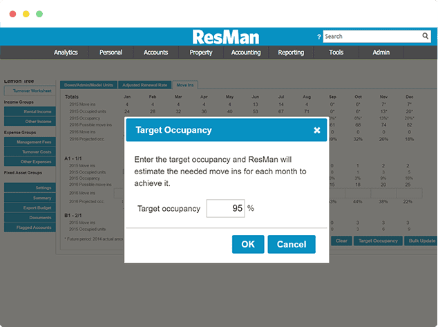 ResMan budget software