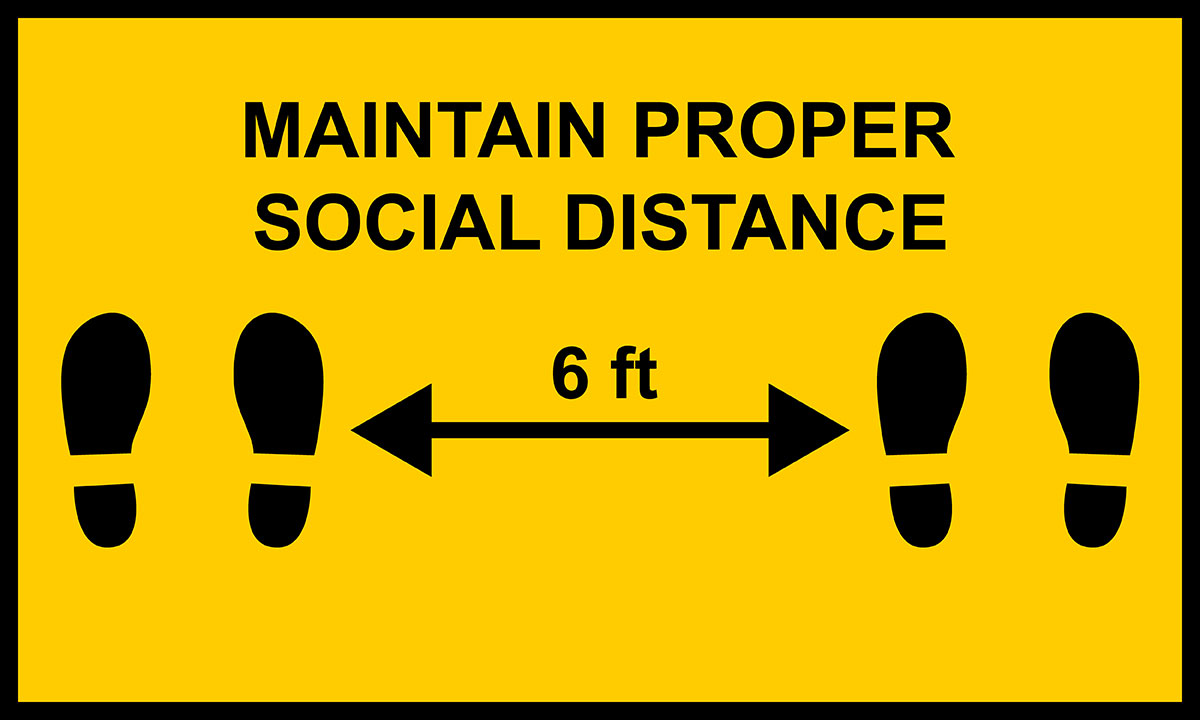 Property management - Maintain social distance 