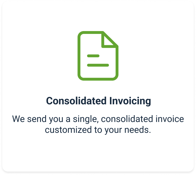 consolidated invoicing